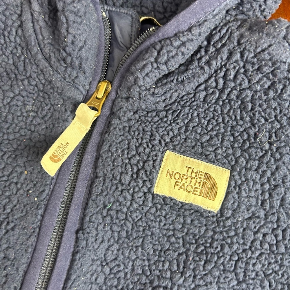 The North Face Dark Blue Hooded Fleece - Picture 5 of 8